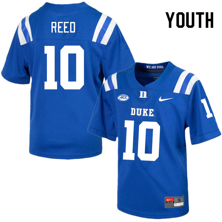 Youth #10 Tyshon Reed Duke Blue Devils College Football Jerseys Stitched-Royal